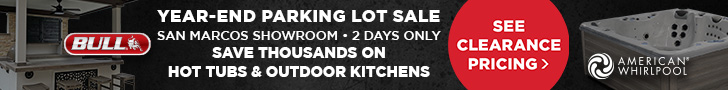 Year-End Parking Lot Sale – Save Thousands on Hot Tubs, Swim Spas & Outdoor Kitchens