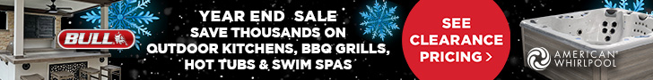 View current specials on hot tubs, swim spas, and outdoor kitchens