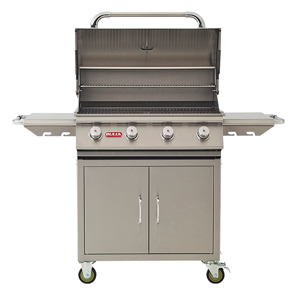 Bull BBQ Outlaw 30-inch gas grill cart with four burners