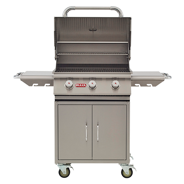 Bull BBQ Steer 24-inch gas grill cart with three burners