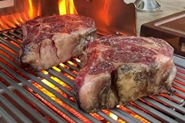 High-heat burners for searing steaks and fast preheating